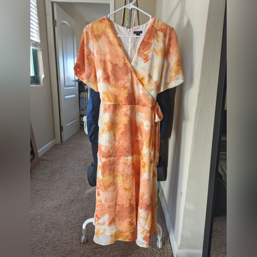 Ann Taylor Factory Floral Wrap Dress